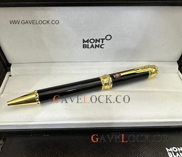 New Model Mont blanc Scipione Borghese Ballpoint Black&Gold